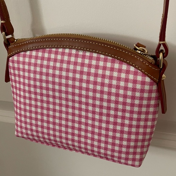 Dooney & Bourke Pink Gingham Crossbody Purse πΈ Perfect Condition! - Picture 4 of 7
